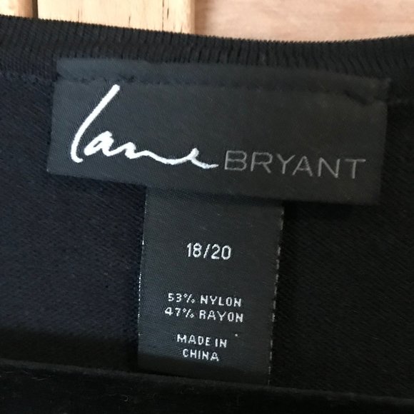 LANE BRYANT BLACK SWEATER DRESS SIZE 18/20 - Picture 5 of 6